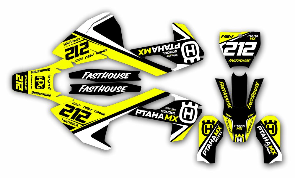 Графика для мотоцикла Husqvarna TC 250 Fasthouse